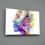 Flower Thoughts Glass Wall Art