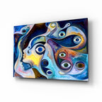 Abstract Glass Wall Art