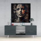 Women Glass Wall Art  || Designers Collection