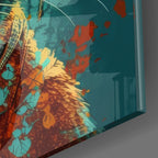 Intellectual Cat Glass Wall Art  || Designers Collection