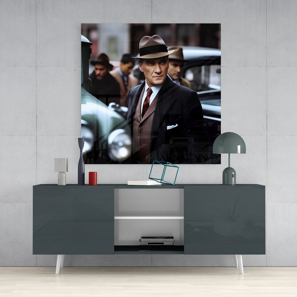 Ataturk Glass Wall Art