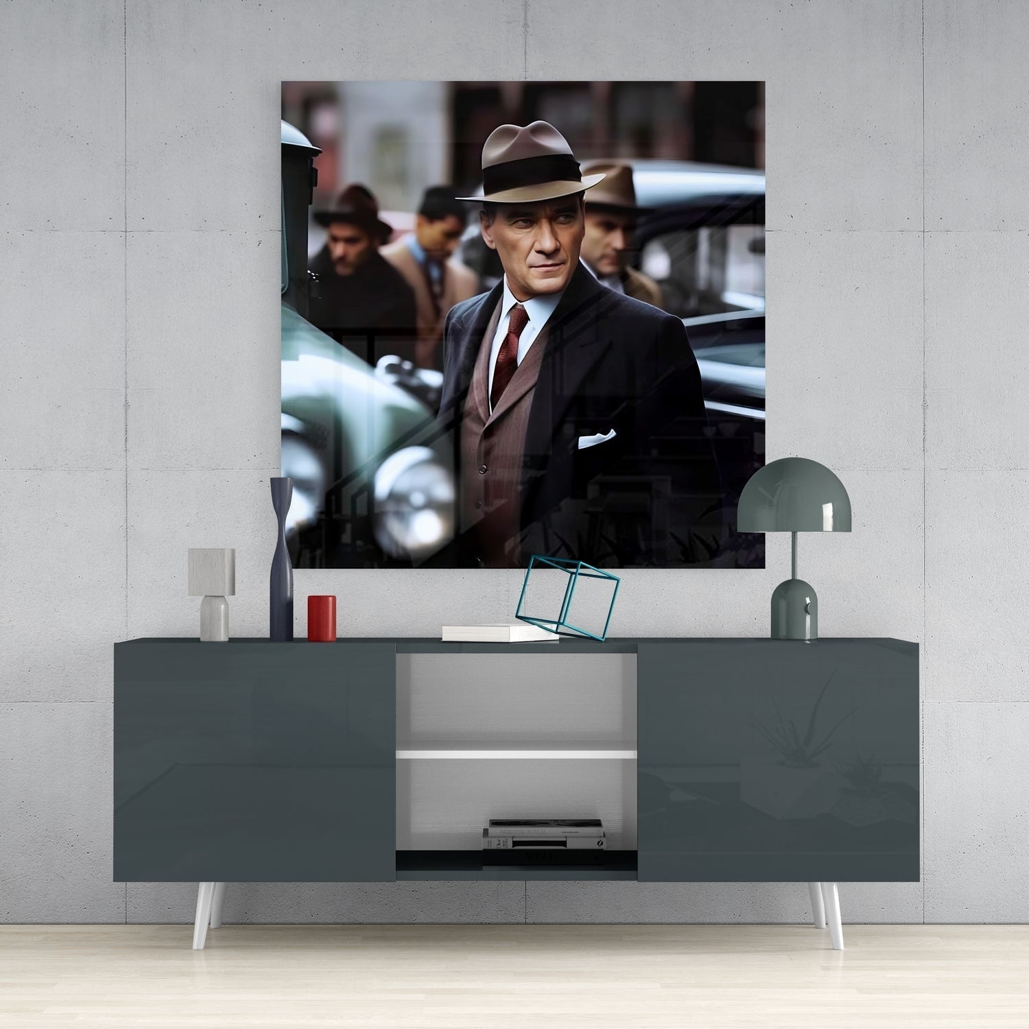 Ataturk Glass Wall Art