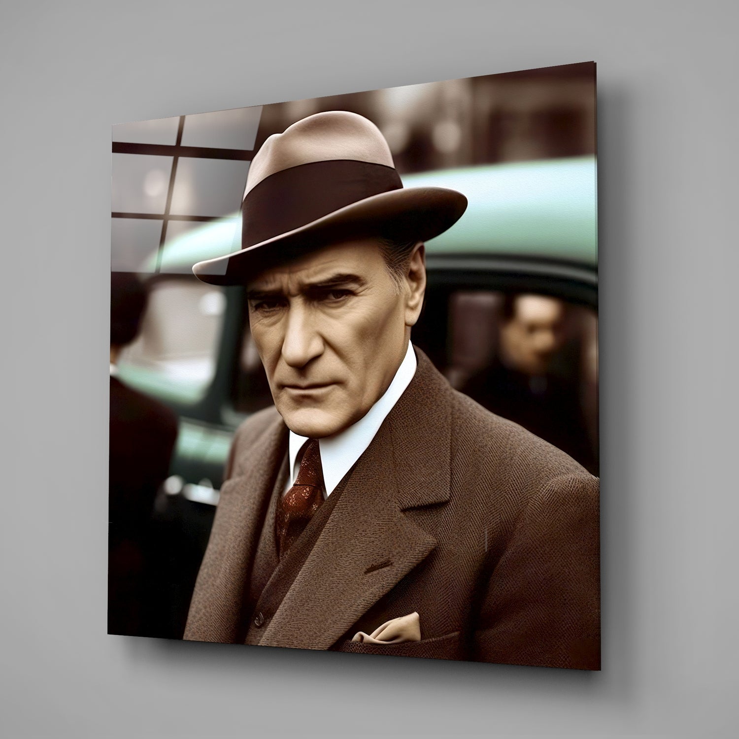 Ataturk Glass Wall Art