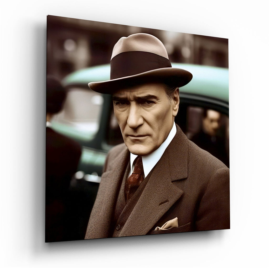 Ataturk Glass Wall Art
