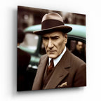 Ataturk Glass Wall Art