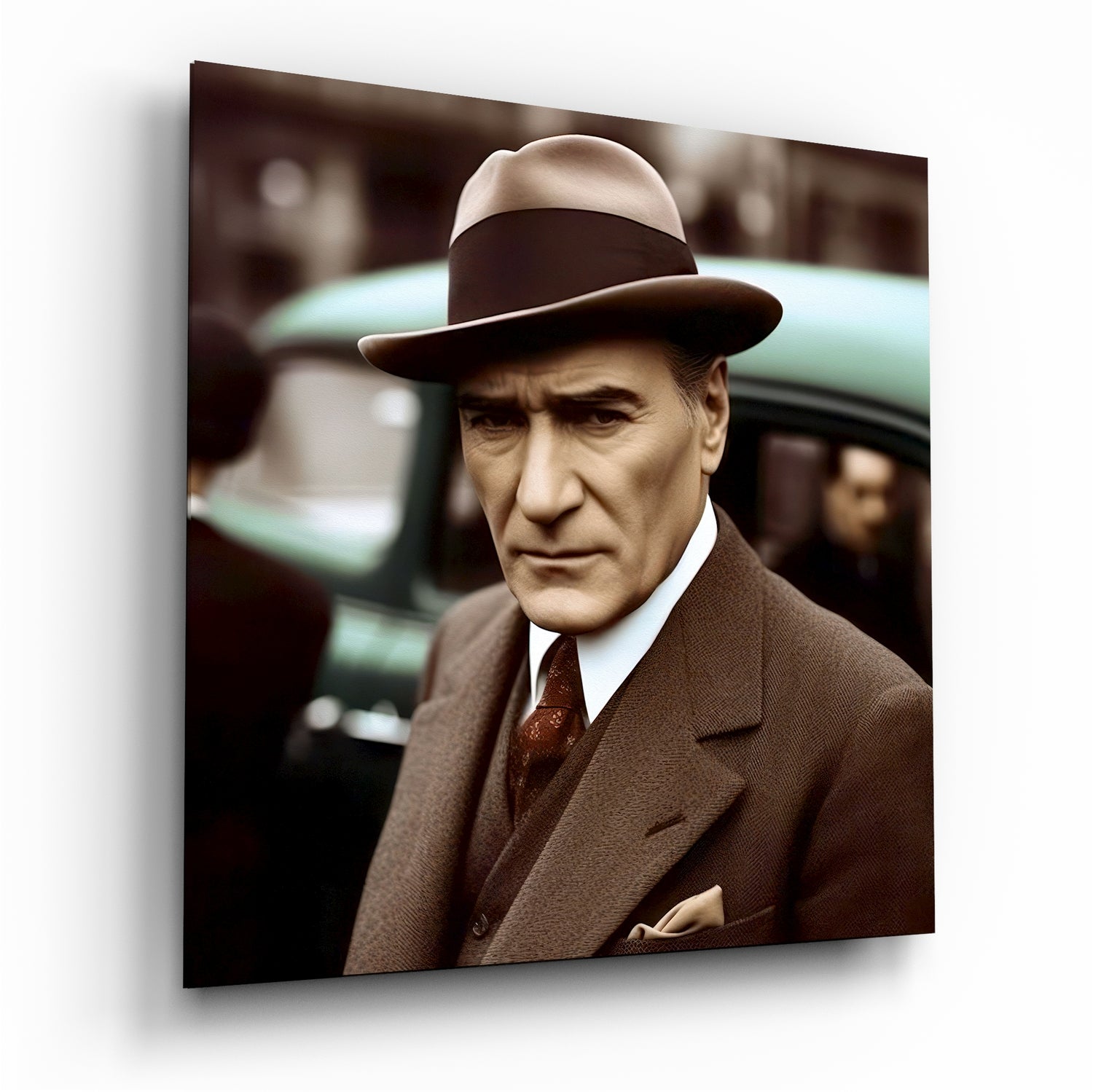 Ataturk Glass Wall Art