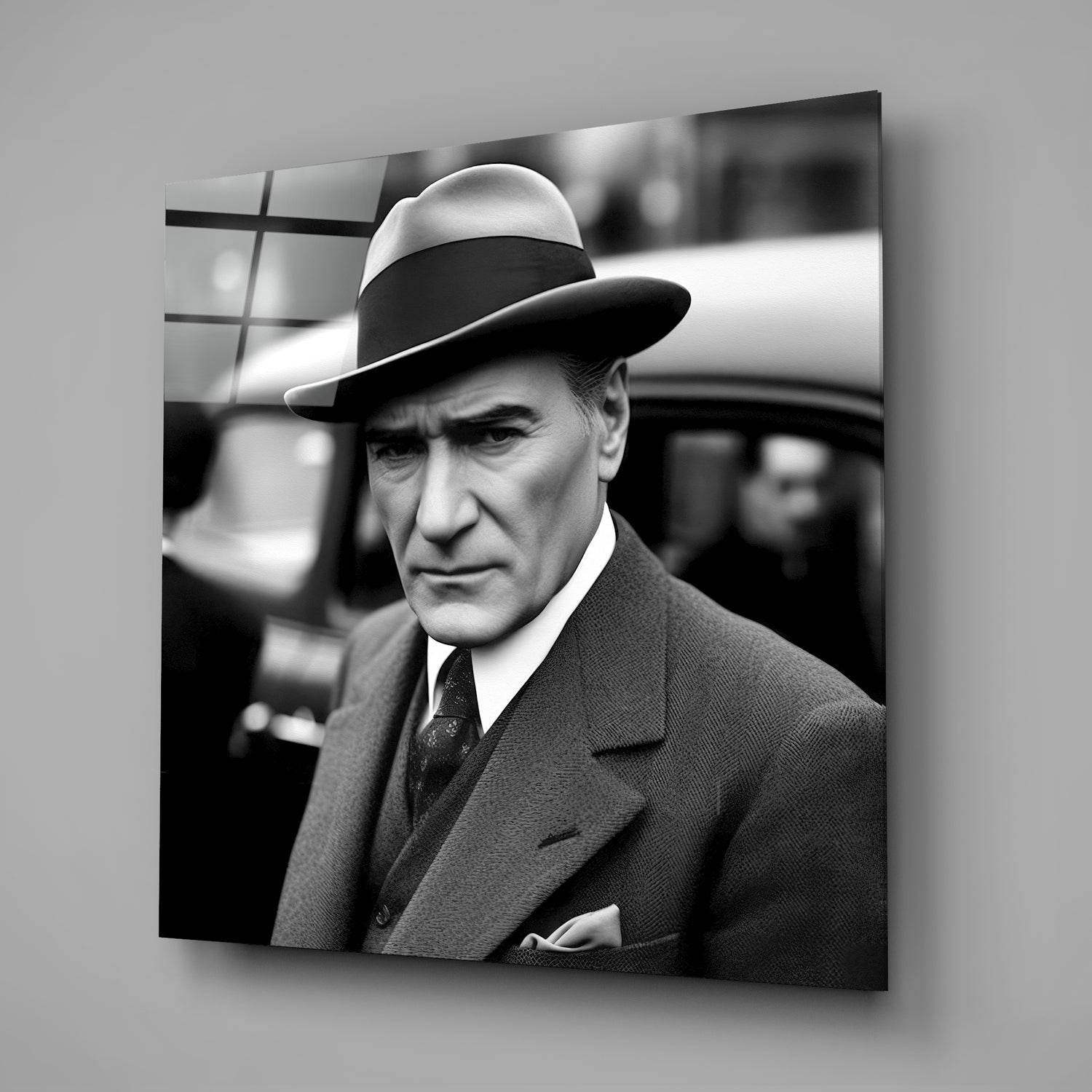 Ataturk Glass Wall Art