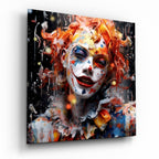 Clown Glass Wall Art