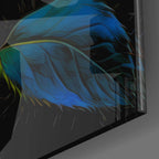 Yellow Rose Glass Wall Art