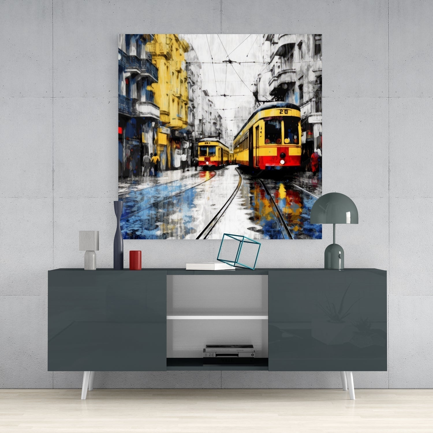 Istiklal Street Glass Wall Art