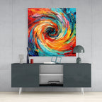 Colorful Hole Glass Wall Art|| Designer's Collection