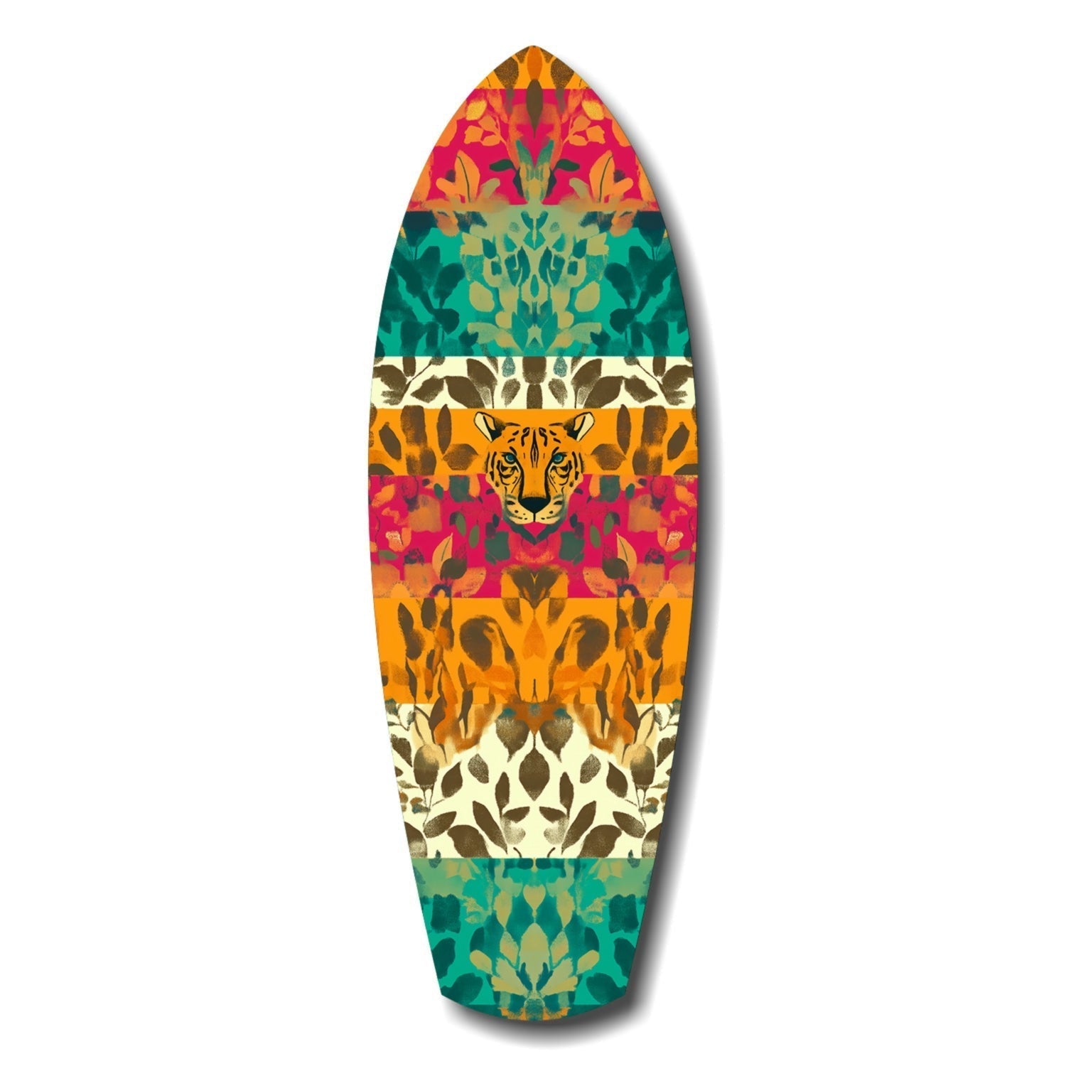 Camouflaged Tiger Glass Wall Art