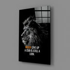 Lion Glass Wall Art
