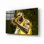 Lebron James Glass Wall Art