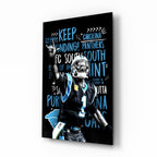 Luke Kuechly Glass Wall Art