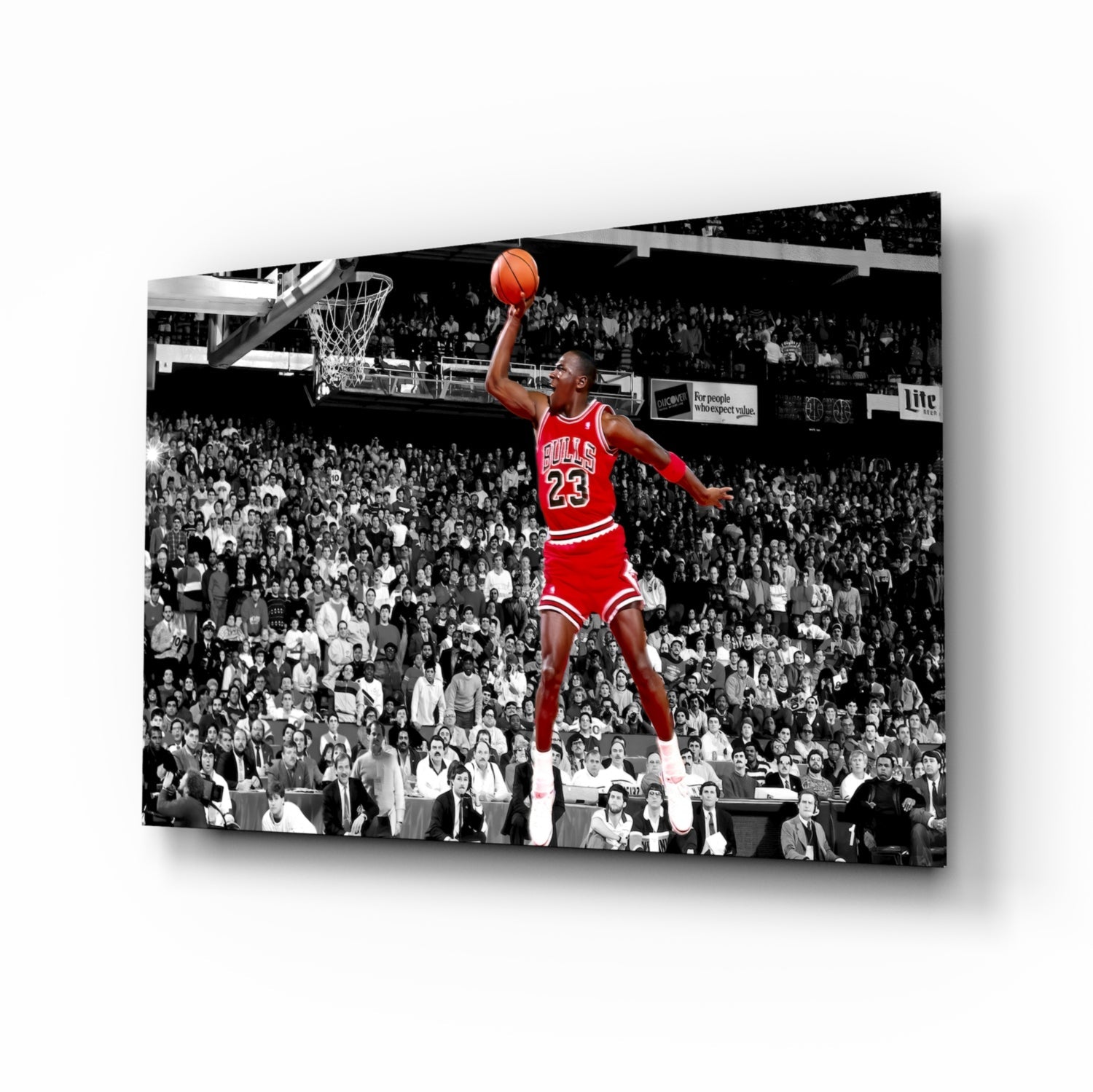 Michael Jordan Glass Wall Art