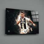 Christiano Ronaldo Glass Wall Art