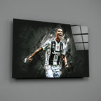 Christiano Ronaldo Glass Wall Art