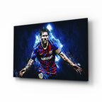 Messi Glass Wall Art