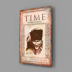 Atat√ºrk on Time Magazine Glass Wall Art