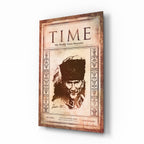 Atat√ºrk on Time Magazine Glass Wall Art