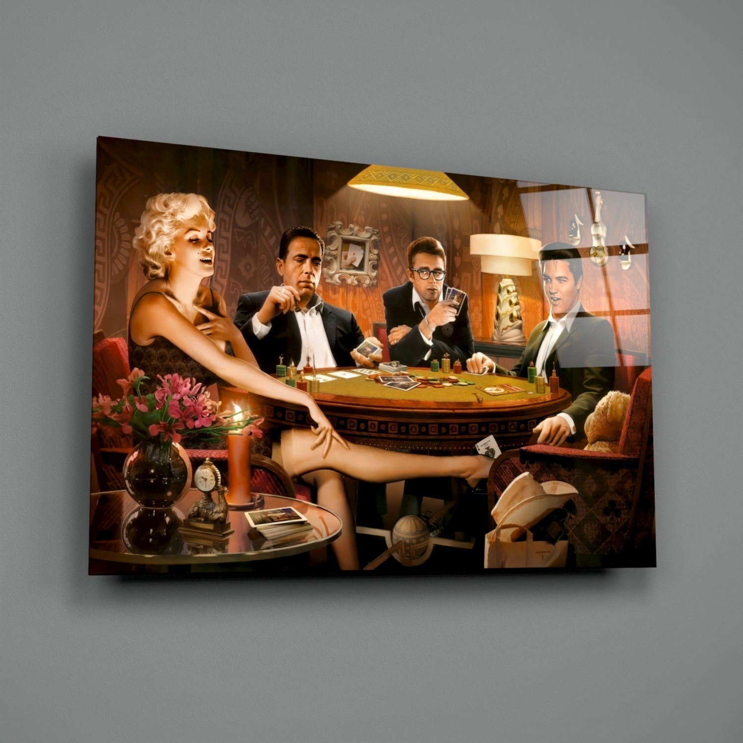 Marilyn Elvis Humphrey - Poker Glass Wall Art