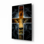 Lion Glass Wall Art