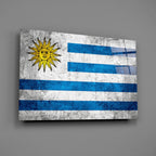 Flag of Uruguay Glass Wall Art